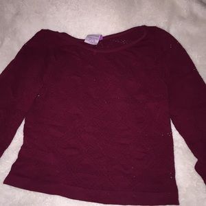 burgundy crop top